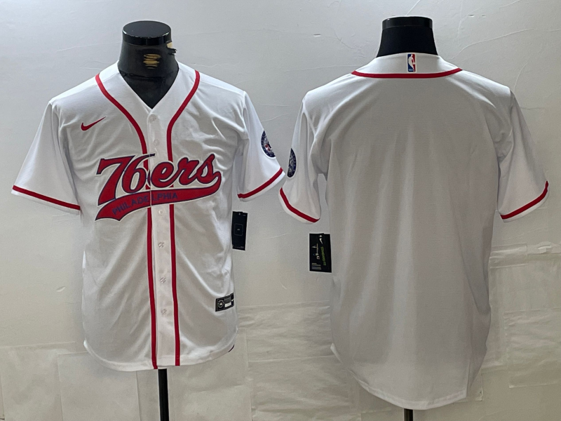 Men Philadelphia 76ers Blank White 2024 Nike NBA Jersey 20241121->philadelphia 76ers->NBA Jersey